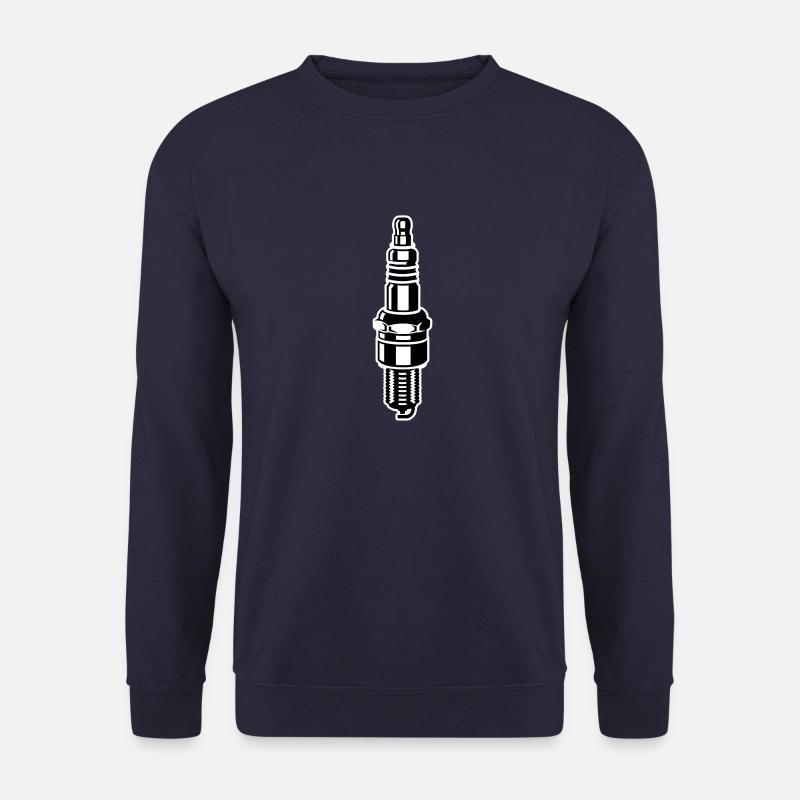 Zündkerze - Motor - Auto - Werkstatt - Motorrad - Unisex Pullover - Navy