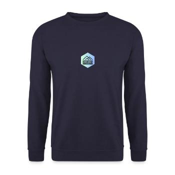 Mountain - Unisex Sweatshirt - navy - Front - Alina (178cm) & Michal (187cm)
