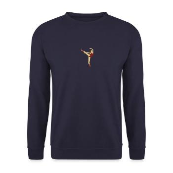 rote Tänzerin - Unisex Pullover - Navy - Vorne - Alina (178cm) & Michal (187cm)