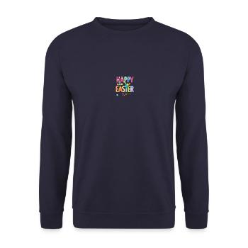 Happy Easter - Unisex Pullover - Navy - Vorne - Alina (178cm) & Michal (187cm)