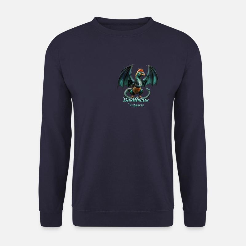 BASILISCUS Dragon Vert de Bâle - Sweat-shirt Unisexe - marine
