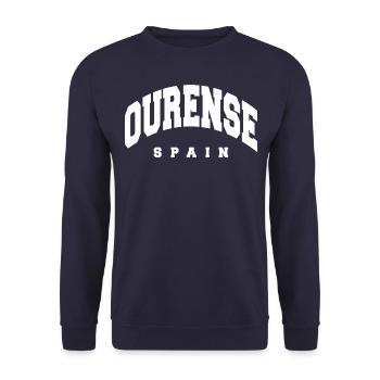 Ourense - Sweat-shirt Unisexe - marine - Devant - Alina (178cm) & Michal (187cm)