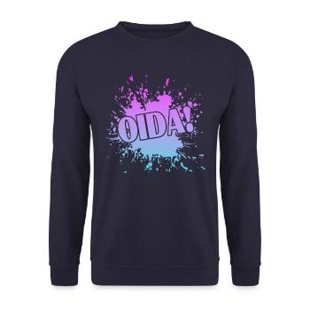 OIda - Unisex Pullover - Navy - Vorne - Alina (178cm) & Michal (187cm)