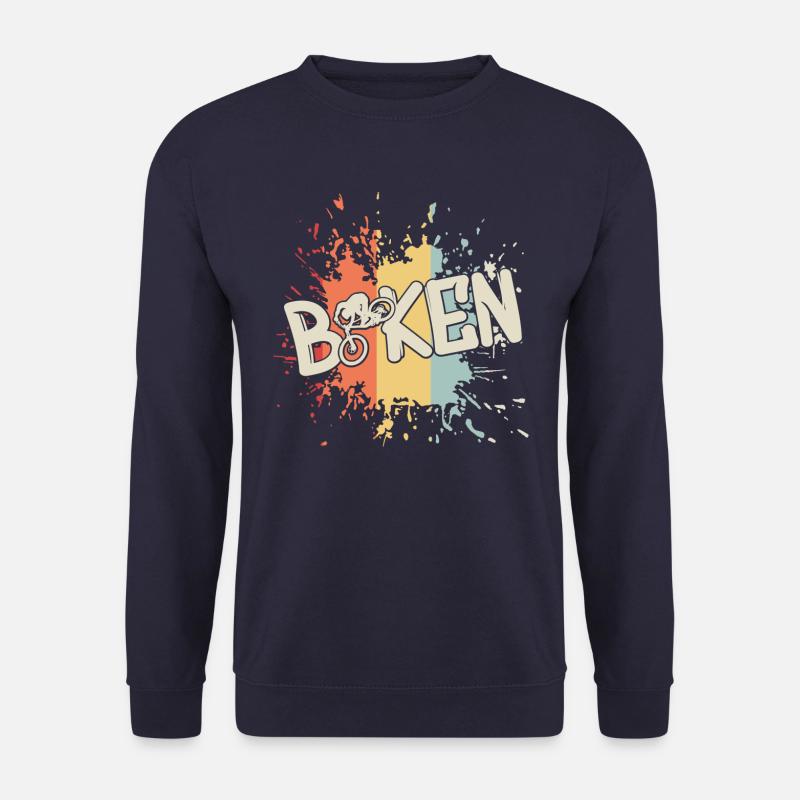 Biken Biker Bike - Unisex Pullover - Navy
