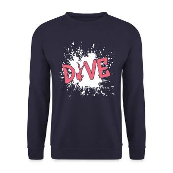 tauchen, diving, taucher, apnoe - Unisex Pullover - Navy - Vorne - Alina (178cm) & Michal (187cm)