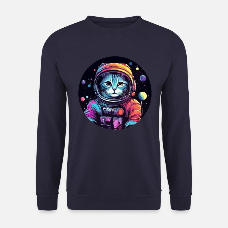 Katze Space Astronaut - Unisex Pullover - Navy