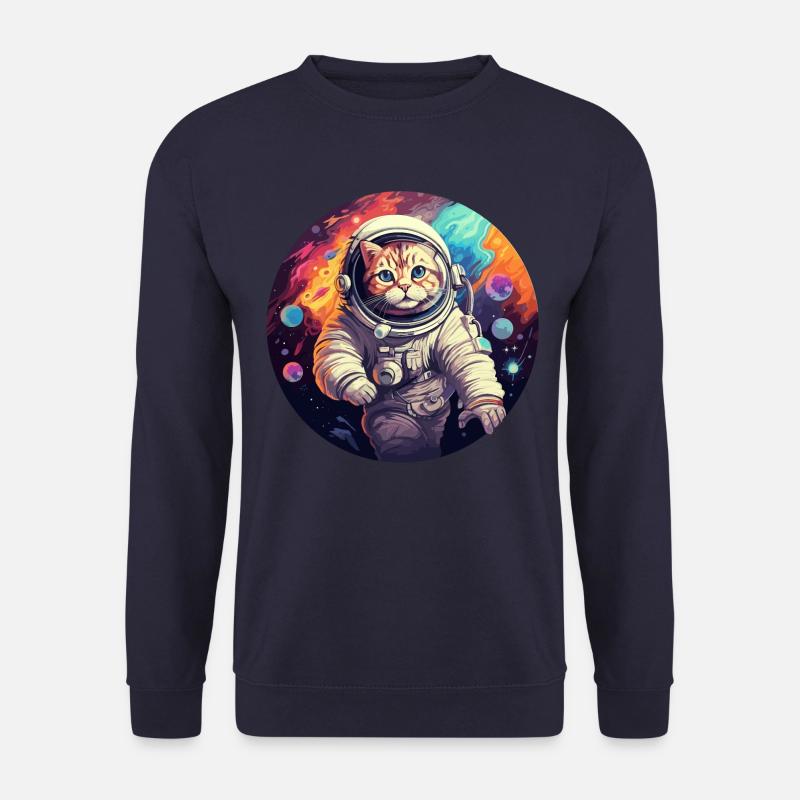Katze Astronaut - Unisex Pullover - Navy