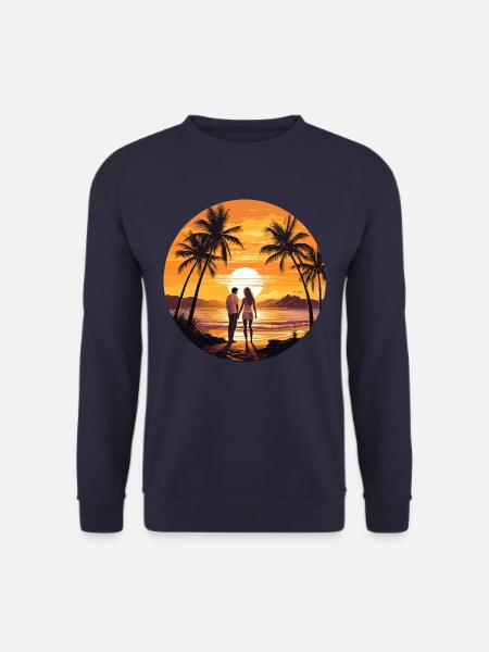 Beach Sunset - Unisex Sweatshirt - navy