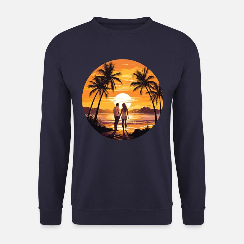 Beach Sunset - Unisex Sweatshirt - navy