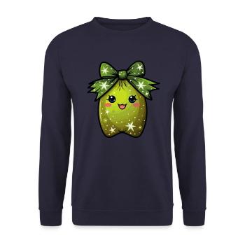 Enchanting kiwi dreams - Unisex Sweatshirt - navy - Front - Alina (178cm) & Michal (187cm)