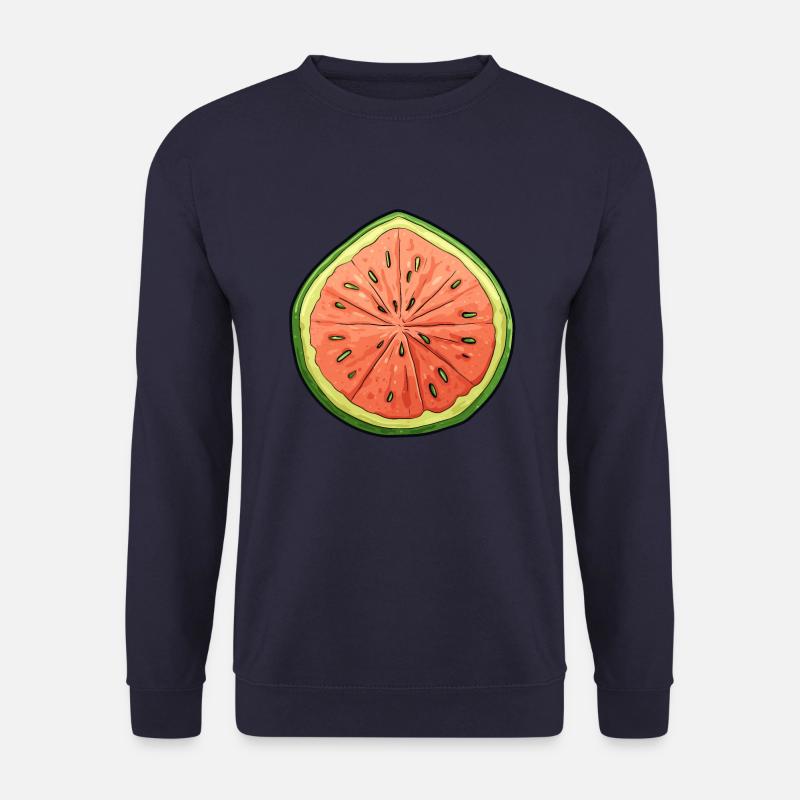 Melonenscheibe - Lebendige Oase - Unisex Pullover - Navy