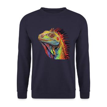 Iguane - Enchantement déchaîné - Sweat-shirt Unisexe - marine - Devant - Alina (178cm) & Michal (187cm)