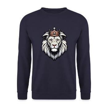 Le roi brillant - Sweat-shirt Unisexe - marine - Devant - Alina (178cm) & Michal (187cm)