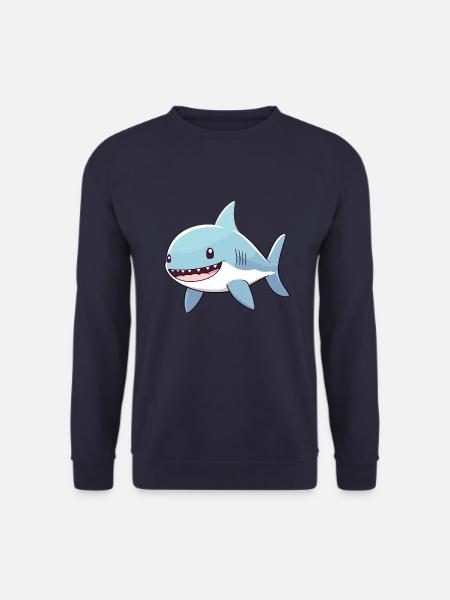 Kawaii Hai - Charming Chomper - Unisex Sweatshirt - navy