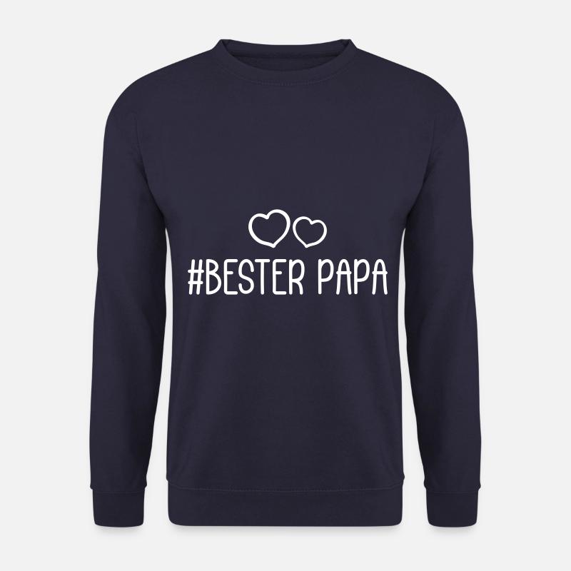 Bester Papa Herzen Liebe - Unisex Pullover - Navy