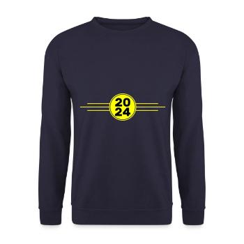 2024 Année du cœur - Sweat-shirt Unisexe - marine - Devant - Alina (178cm) & Michal (187cm)