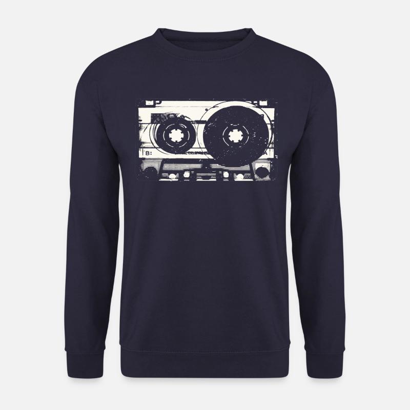 Kassette Vintage Grafik - Unisex Pullover - Navy