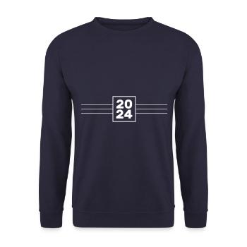 Année 2024 - Sweat-shirt Unisexe - marine - Devant - Alina (178cm) & Michal (187cm)
