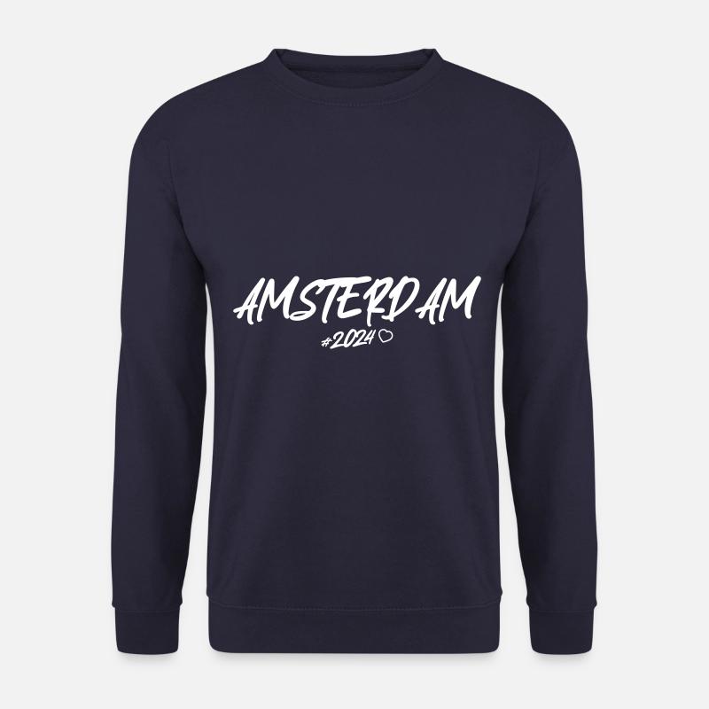 Amsterdam 2024 Herz - Unisex Pullover - Navy