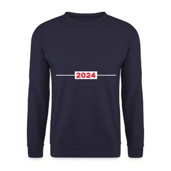 Coeur 2024 - Sweat-shirt Unisexe - marine - Devant - Alina (178cm) & Michal (187cm)