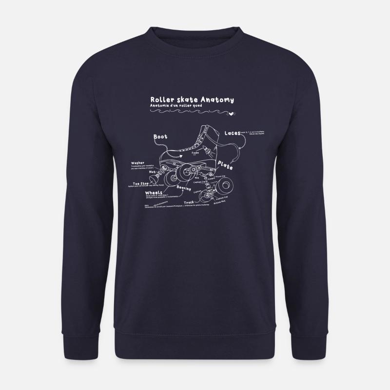 Anatomie d'un Roller Quad - Sweat-shirt Unisexe - marine