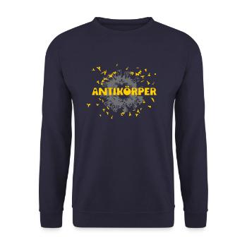 Antikörper - Unisex Pullover - Navy - Vorne - Alina (178cm) & Michal (187cm)
