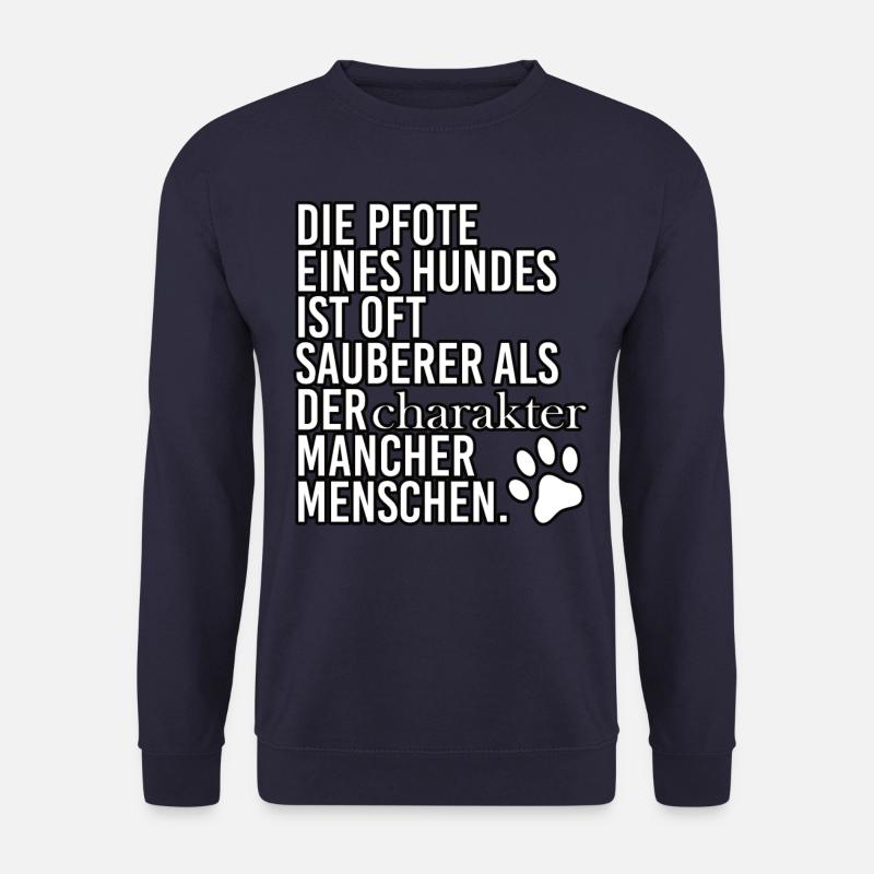 Hundeliebhaber liebt Hund. Hundehalter Hunde - Unisex Pullover - Navy