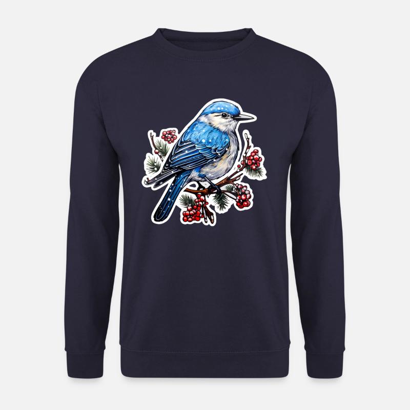 Winterlicher Vogel - Unisex Pullover - Navy