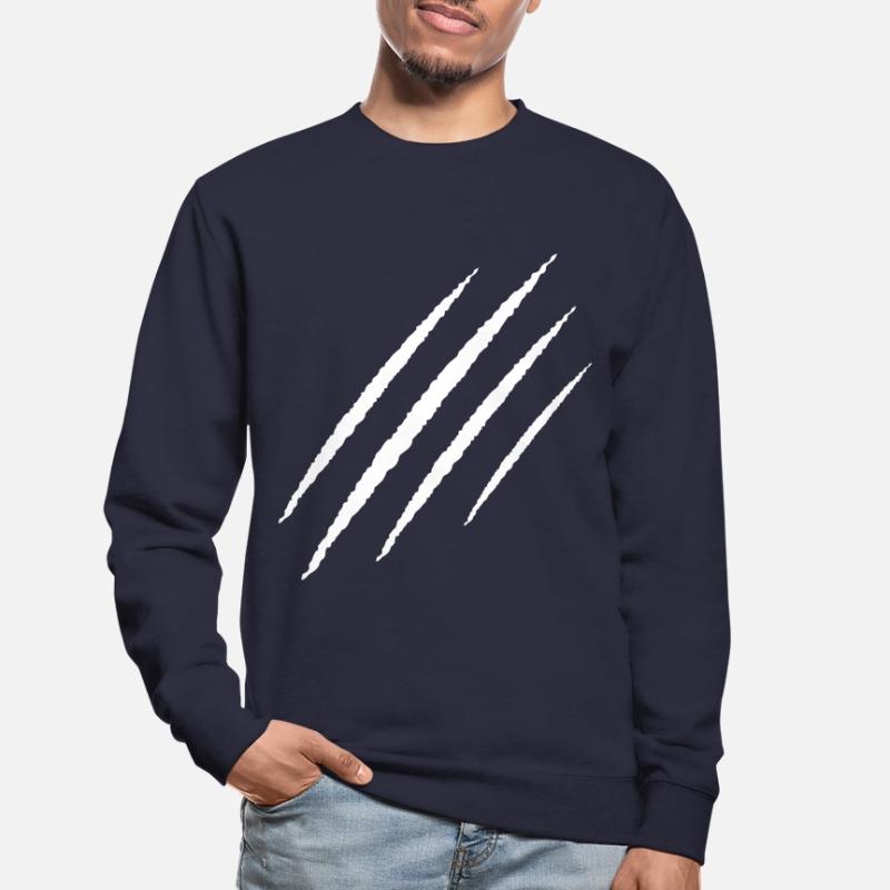 icône de blessure griffe rayée Sweat-shirt Unisexe