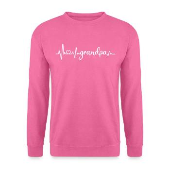 Best dearest grandpa heartbeat granddaughter granddaughter - Unisex Sweatshirt - pink - Front