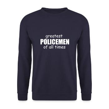 officier de police - Sweat-shirt Unisexe - marine - Devant - Alina (178cm) & Michal (187cm)