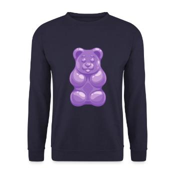 Idée de cadeau d'ours gommeux costume de couple Halloween - Sweat-shirt Unisexe - marine - Devant - Alina (178cm) & Michal (187cm)