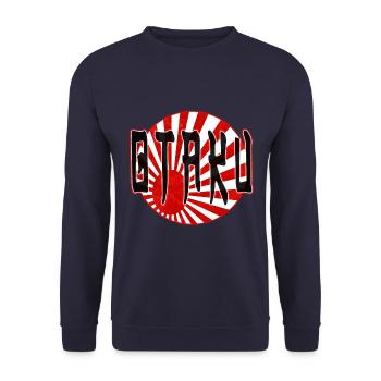 Otaku - Unisex Sweatshirt - navy - Front - Alina (178cm) & Michal (187cm)