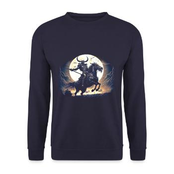 Hell Rider - Sweat-shirt Unisexe - marine - Devant - Alina (178cm) & Michal (187cm)