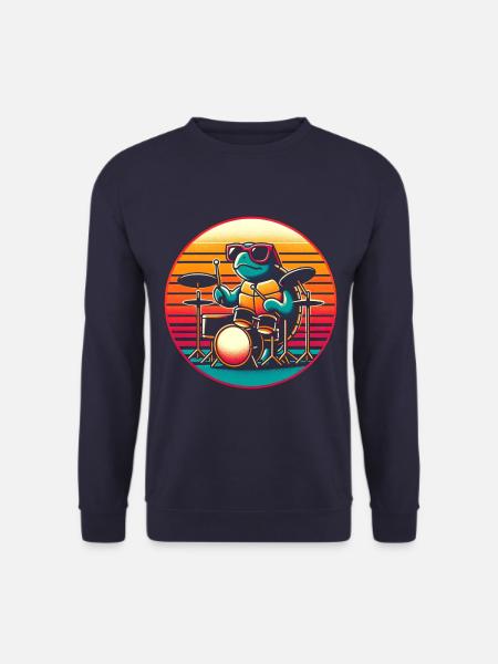 Schlagzeug Schildkröte - Unisex Pullover - Navy