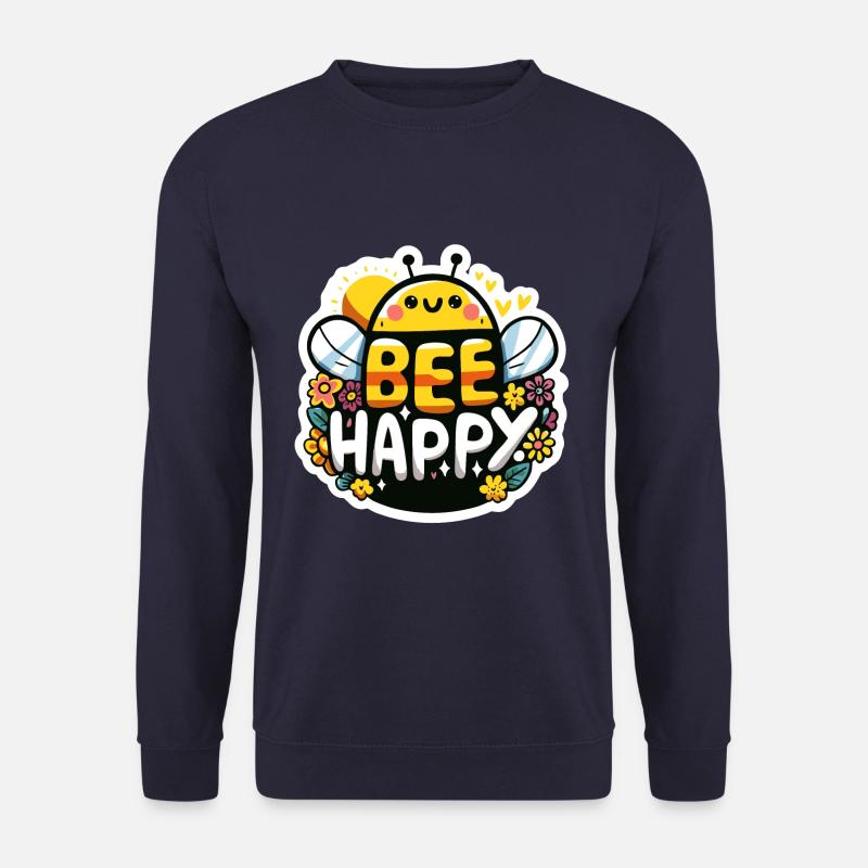 Bee Happy Biene - Unisex Sweatshirt - navy
