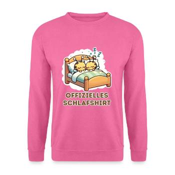 Official Bee Sleep Shirt - Unisex Sweatshirt - pink - Front