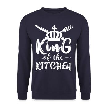 Chef Chef Chefs Kitchen Funny saying - Unisex Sweatshirt - navy - Front - Alina (178cm) & Michal (187cm)