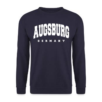 Augsburg - Unisex Sweatshirt - navy - Front - Alina (178cm) & Michal (187cm)