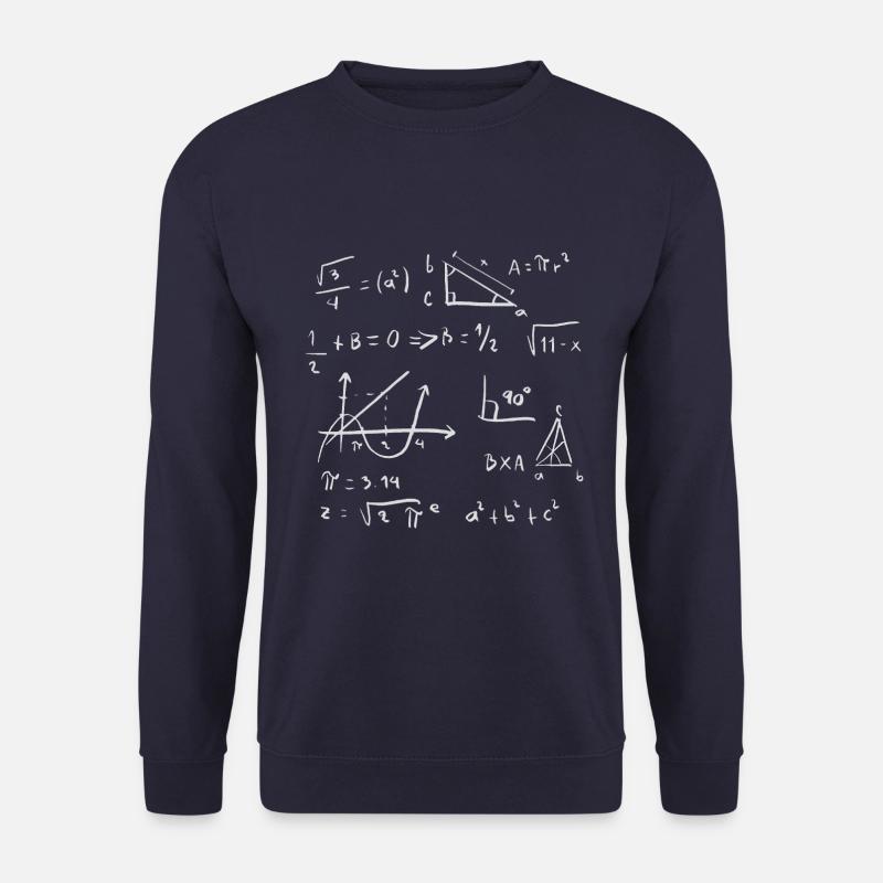 Mathematics Formulas - Unisex Sweatshirt - navy