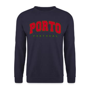 Porto - Unisex Pullover - Navy - Vorne - Alina (178cm) & Michal (187cm)
