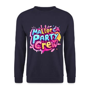 Visite de l’équipage de fête à Majorque - Sweat-shirt Unisexe - marine - Devant - Alina (178cm) & Michal (187cm)