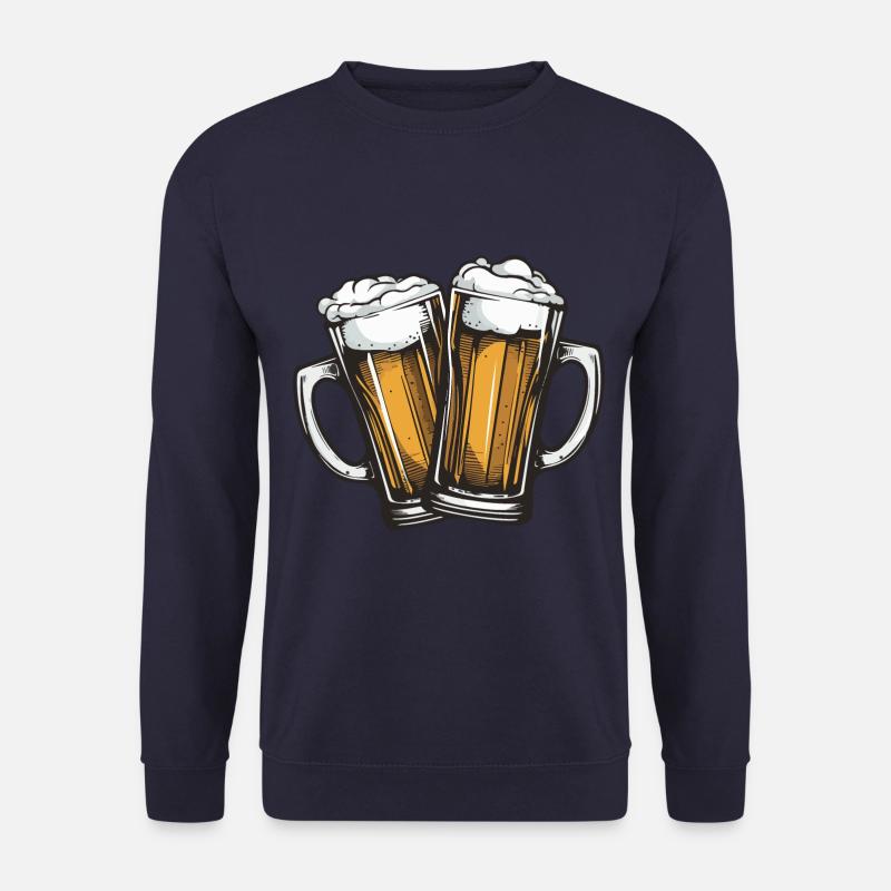 Bierkrug Bier Anstoßen - Unisex Pullover - Navy