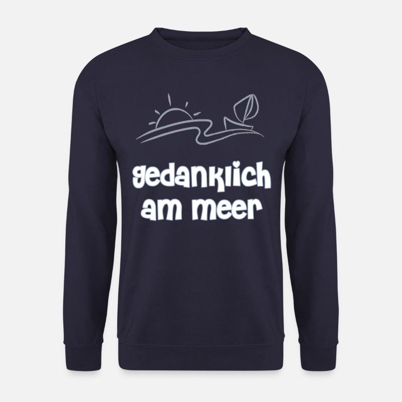 gedanklich am Meer - Unisex Pullover - Navy