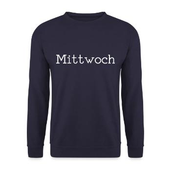 Mittwoch - Unisex Pullover - Navy - Vorne - Alina (178cm) & Michal (187cm)