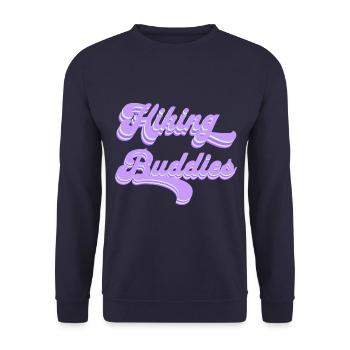 Hiking Buddies Hiking Clothing Outdoor Camping - Unisex Sweatshirt - navy - Front - Alina (178cm) & Michal (187cm)
