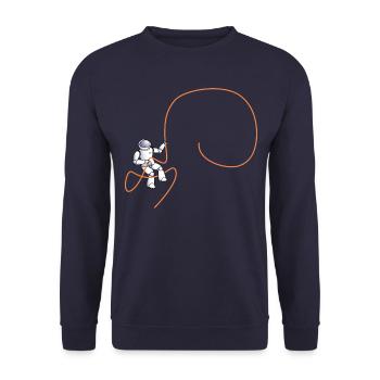Space Cowboy - Unisex Sweatshirt - navy - Front - Alina (178cm) & Michal (187cm)