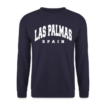 Las Palmas - Unisex Sweatshirt - navy - Front - Alina (178cm) & Michal (187cm)