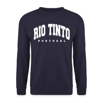 Rio Tinto - Unisex Sweatshirt - navy - Front - Alina (178cm) & Michal (187cm)