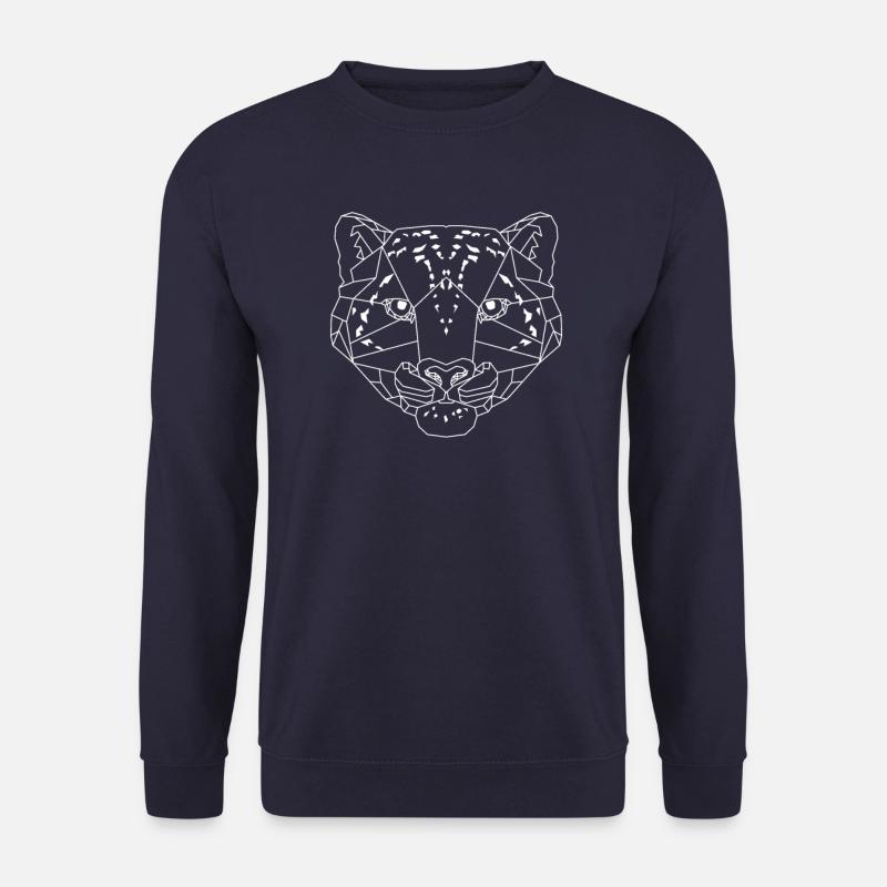 Schneeleopard Stil (Dunkel) - Unisex Pullover - Navy